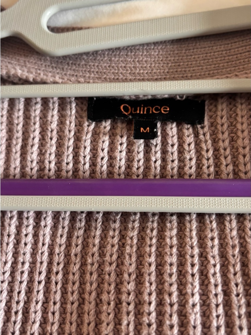 Quince Ribbed Knit Sweater in Dusty Rose
